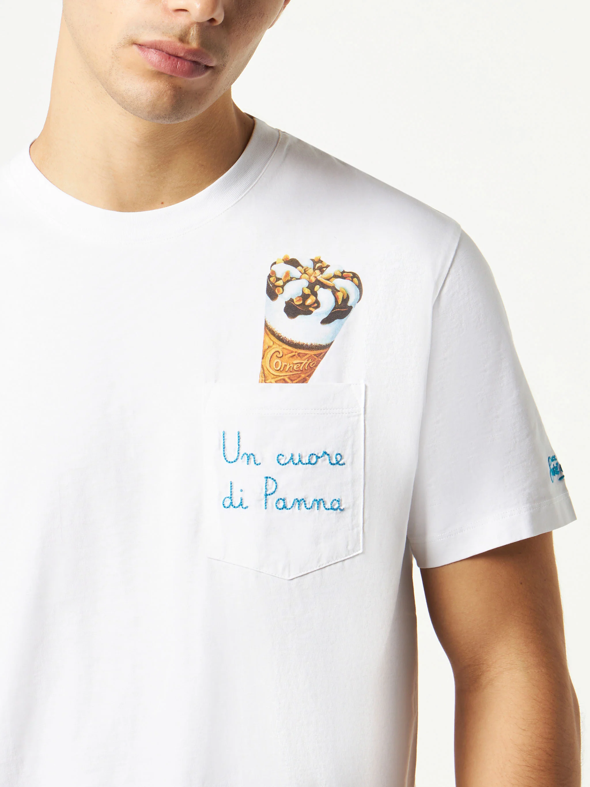 T-shirt en coton Cornetto brodé | Édition spéciale Algida®