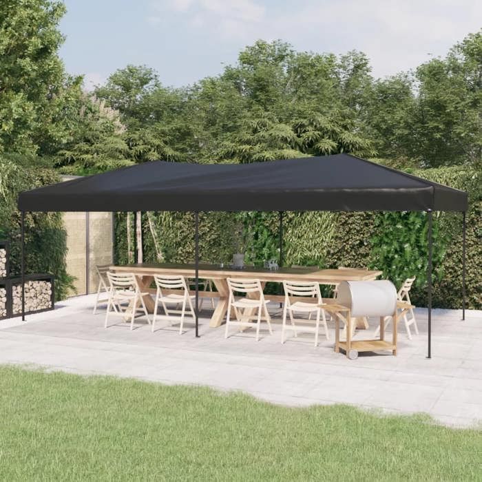 Waterdichte pergola/paviljoen - Mooie/opvouwbare receptietent antraciet 3x6 m Voordelig 78766692