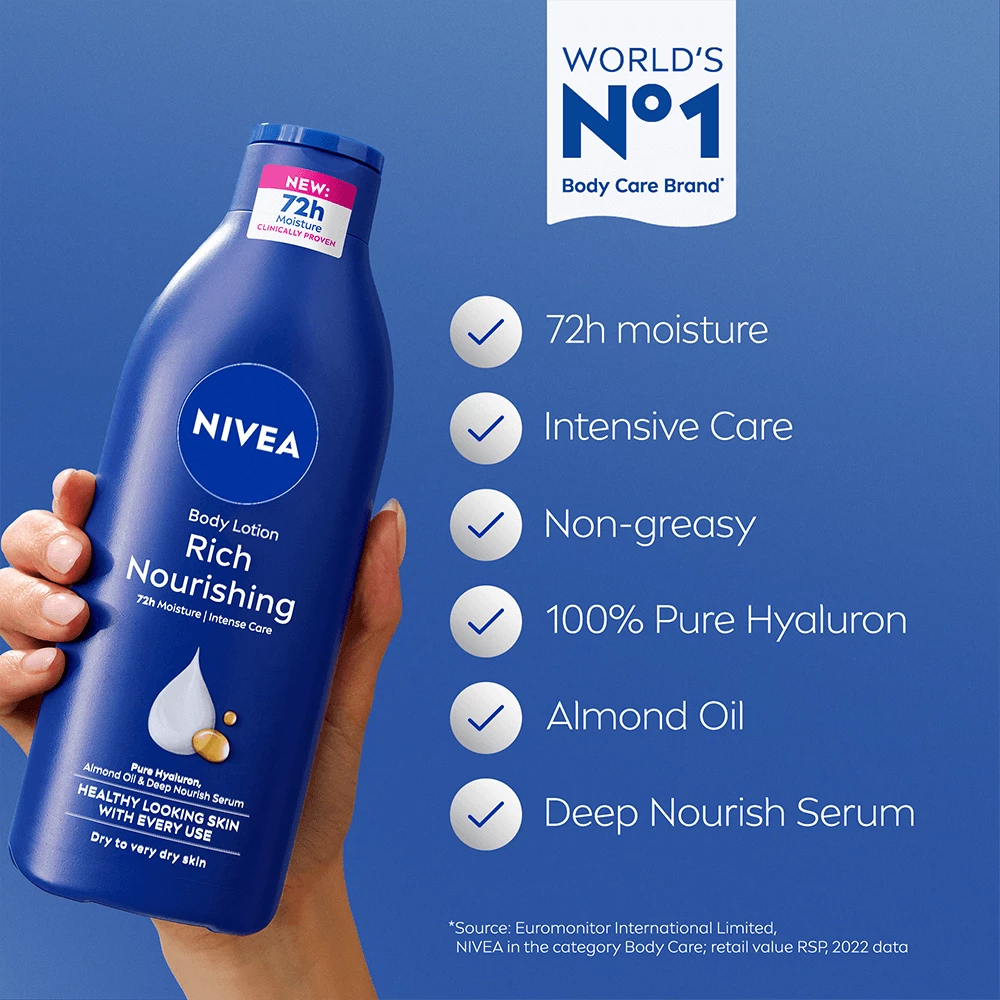 Gazdag, tápláló testápoló 250 ml - NIVEA