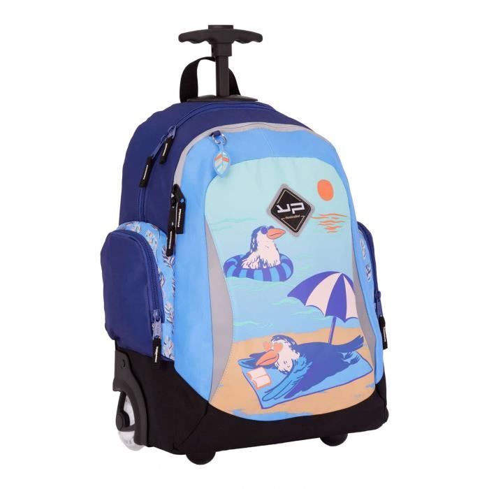 Wheeled backpack - BODYPACK - Leisure - Recycled fabric - Primary - Blue