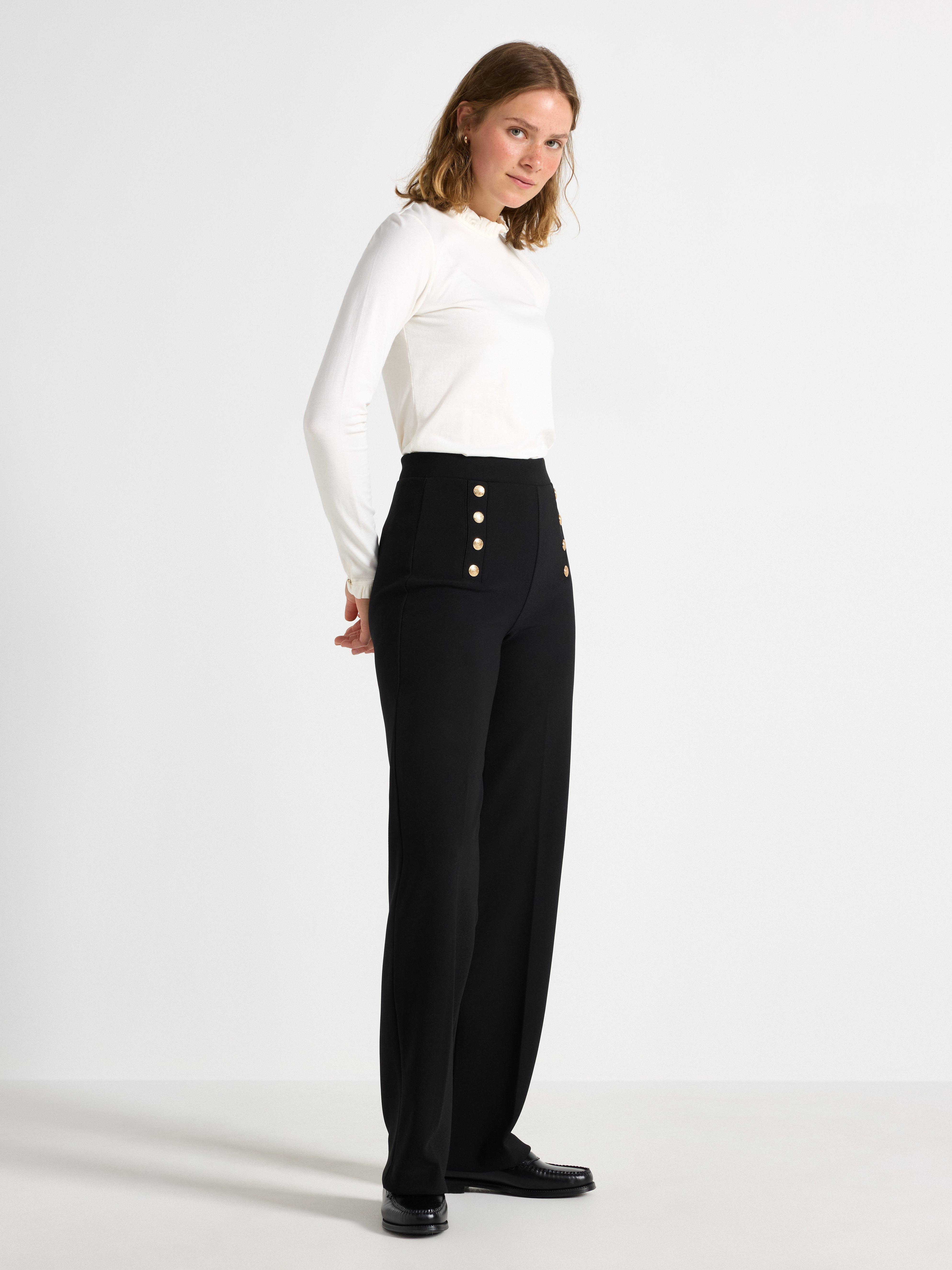 Pantalones extralargos negros