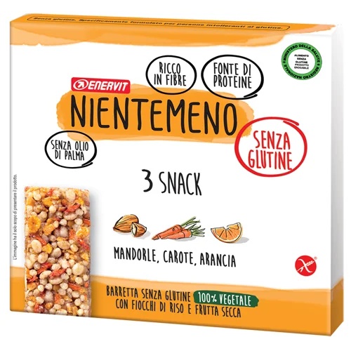 ENERVIT Enervit Nientemeno Bar Mnad Carrot Ara Bar brez palmovega olja