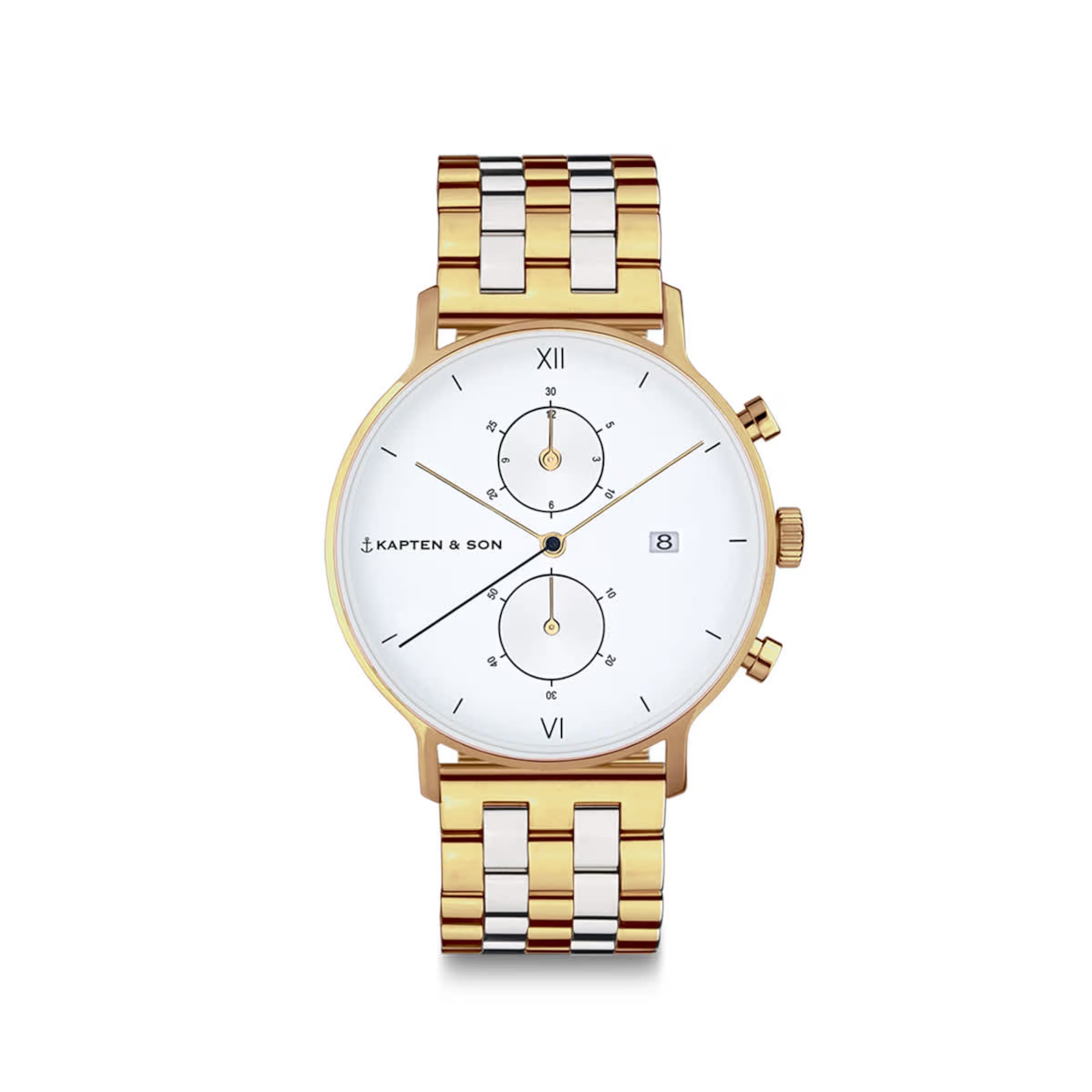 Chrono Small Or Bicolore Acier