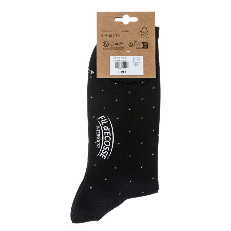 Calcetines y medias negras para hombre