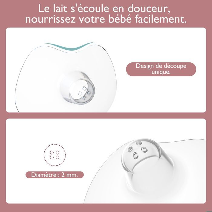 Protège-tétons - Momcozy - 17mm - Silicone Alimentaire - Ultra Fin - Sans BPA/BPS