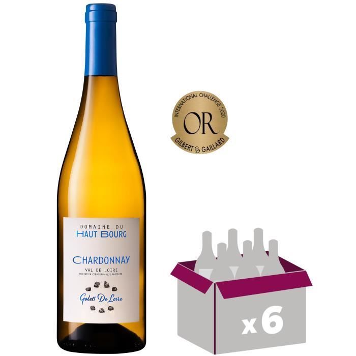 Domaine du Haut Bourg 2023 Val de Loire Chardonnay - Vin blanc du Vallée de la Loire x6