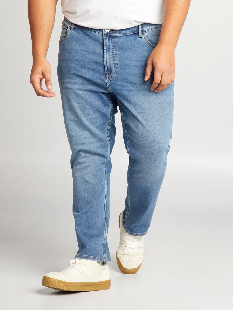 Calça jeans slim de 5 bolsos - L30 - AZUL