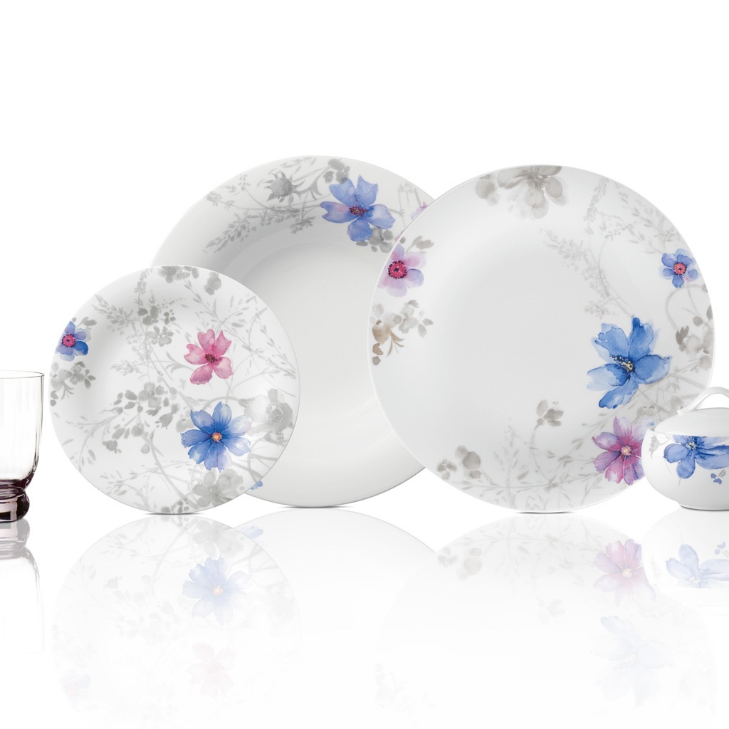 Villeroy & Boch dziļais šķīvis Mariefleur Gris Basic - 1 gab.