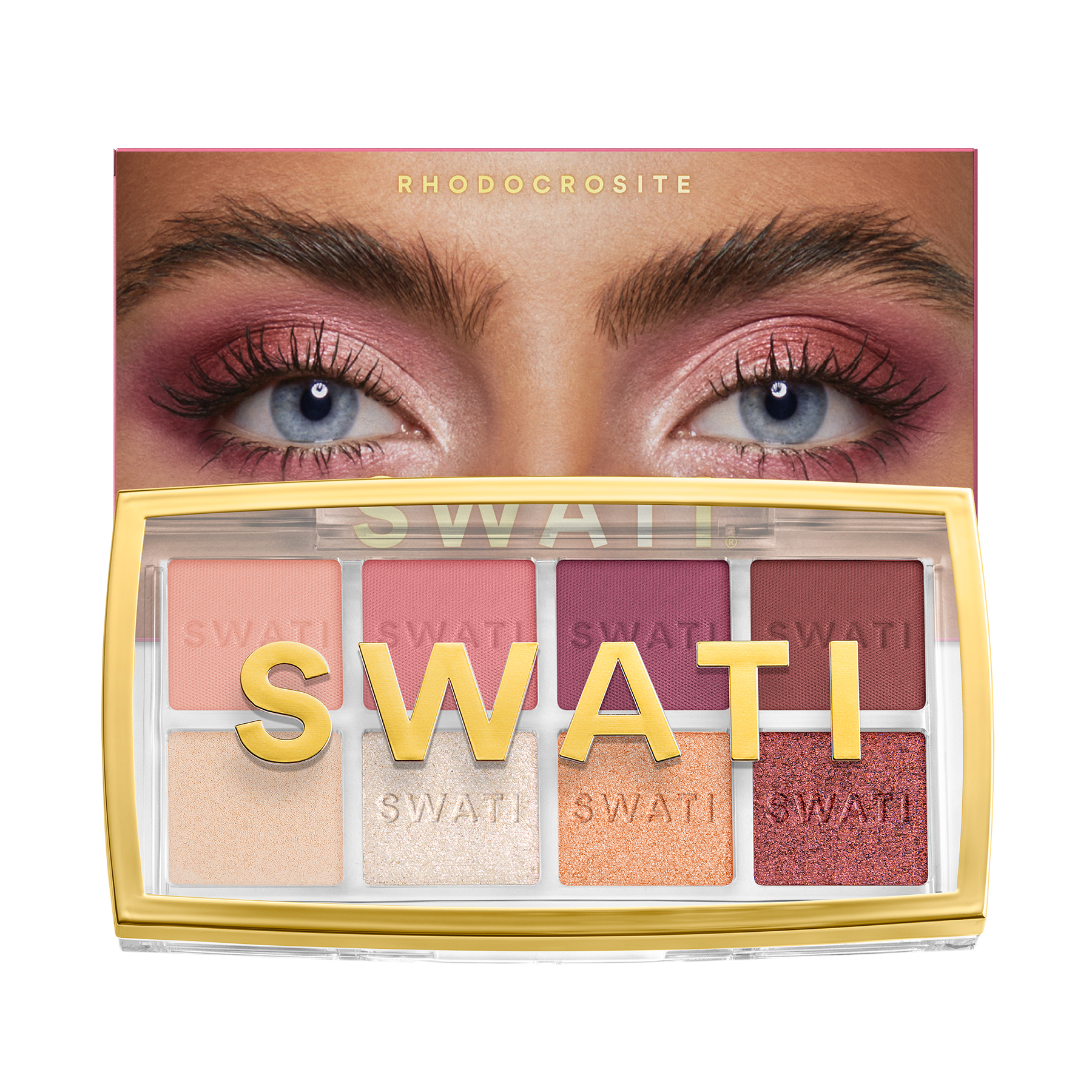 Paletă de farduri de pleoape cu rodocrozit - SWATI Cosmetics
