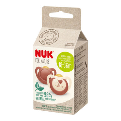 Chupetes Nuk Latex For Nature 18m 2 unidades 2 unidades