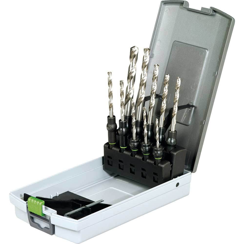 Set burghie FESTOOL Mansory cu 4 tăișuri SDS+ TCT, 7 buc. 204070