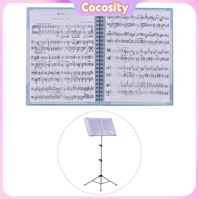 Cocosity Nodeholder, Multifunktionel Nodeholder, A4-størrelse, Nodeark til Keyboard, Blå