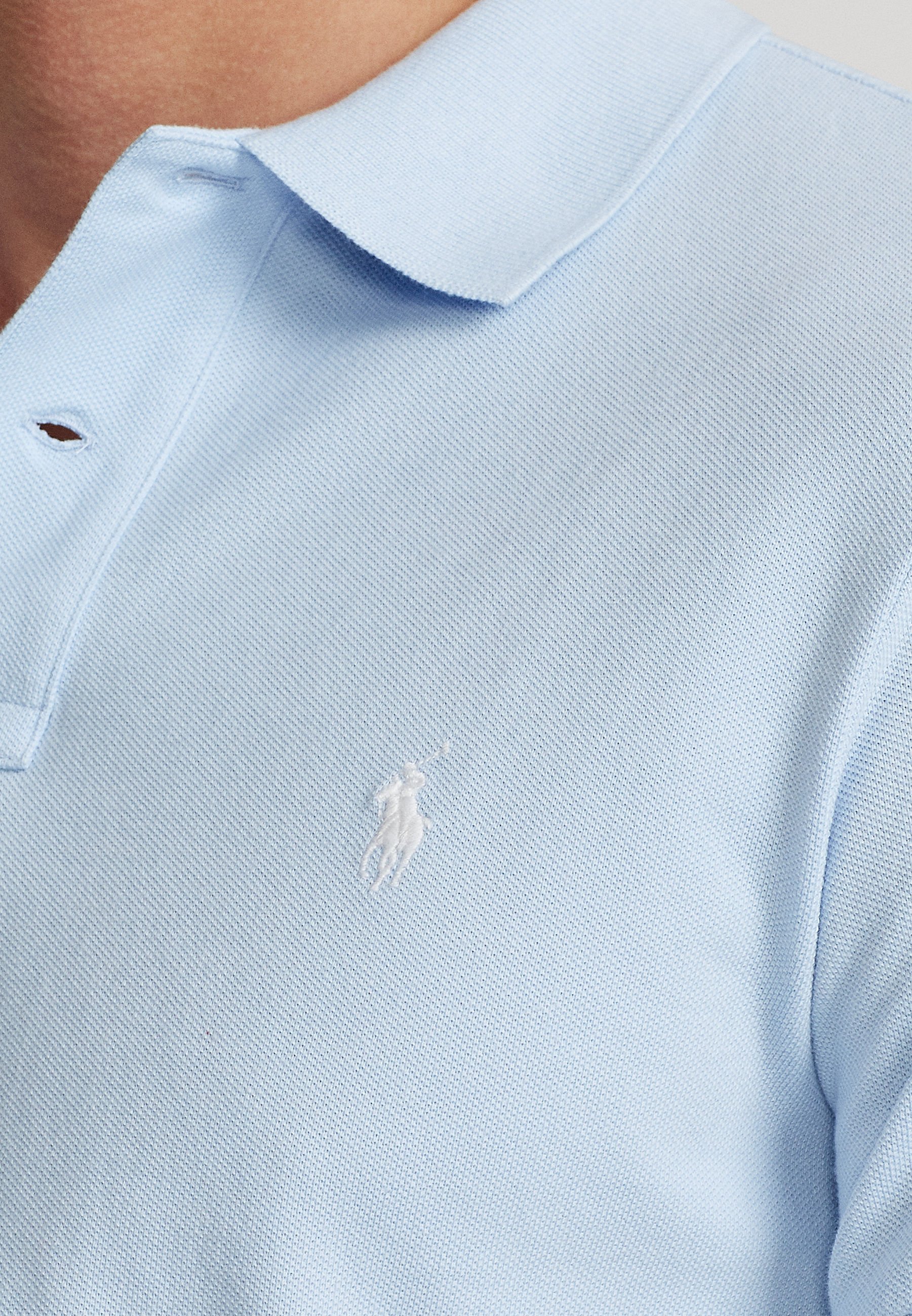 Polo Ralph Lauren SLIM FIT - Polo bleu bureau