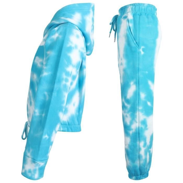 Φόρμα Γυμναστικής Tie-Dye για Κορίτσια (Ηλικίες 5-13) - Μπλε