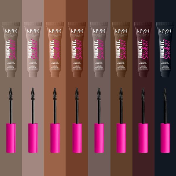 Maskara za obrvi NYX Professional Makeup Thick It. Stick It! v odtenku Taupe