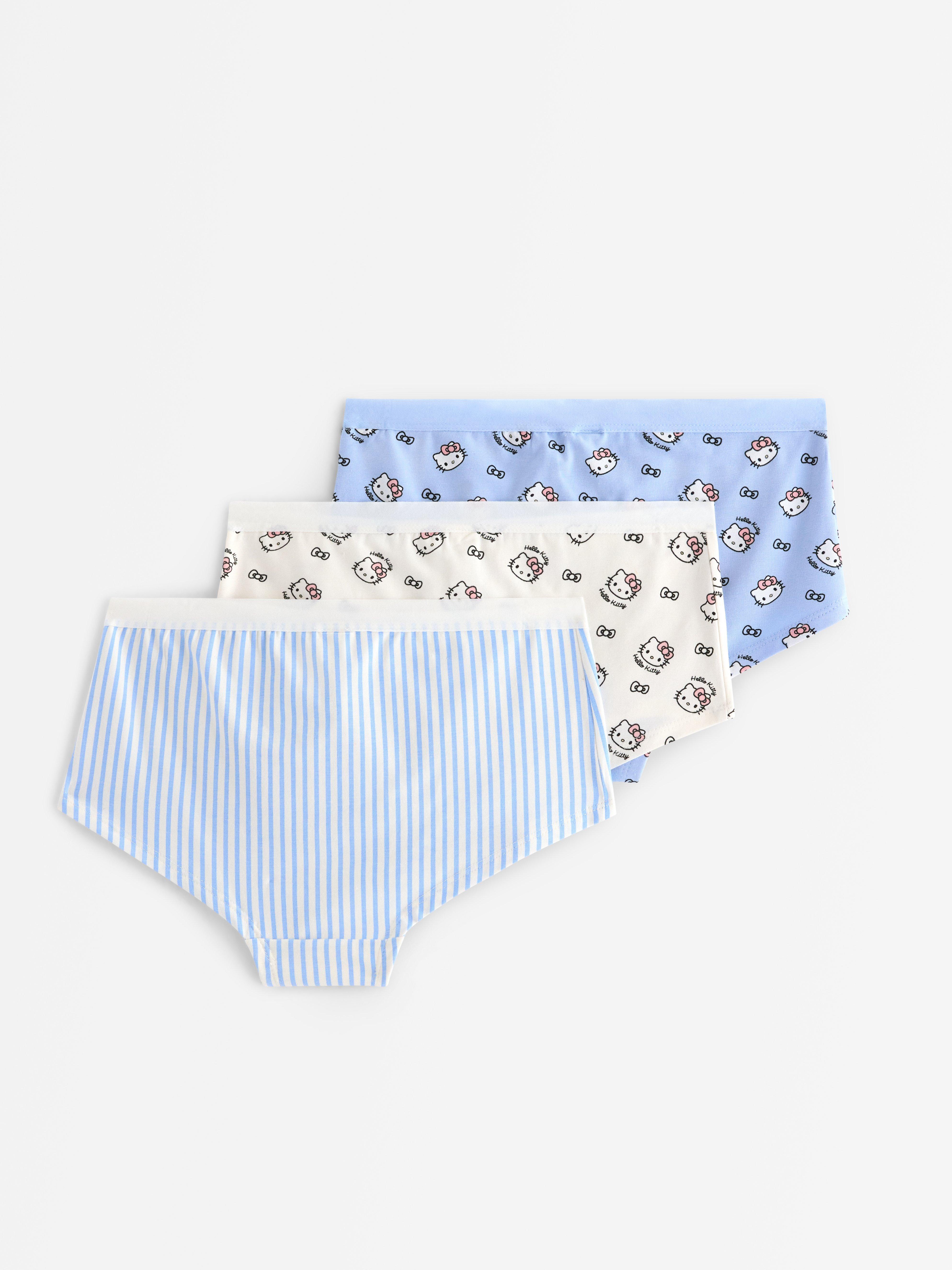 Paket od 3 Hello Kitty hipster hlače boje prljavo bijele