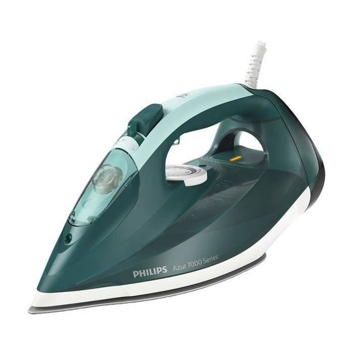 PHILIPS - Ferro da stiro - 2800W - 50g/min - Vapore potenziato 250g/min - Serie 7000 Azur - Verde opale/menta - DST7031.70