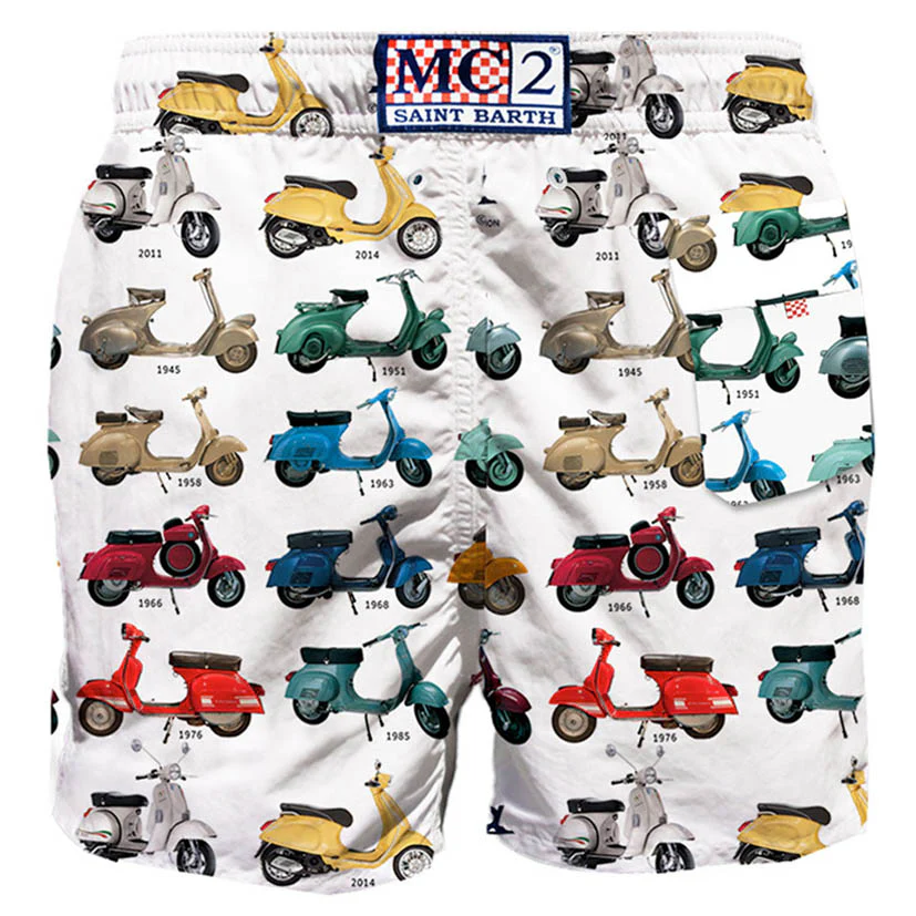 Costume da bagno da uomo classico con stampa Vespa® | EDIZIONE SPECIAL
