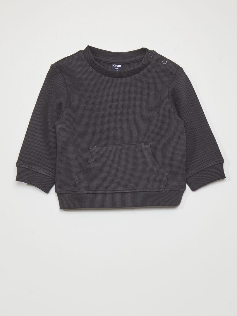 Sweatshirt + broek set - 2-delig - ZWART