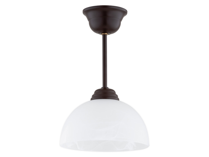 Lampa wisząca Frella szklana biało-brązowa