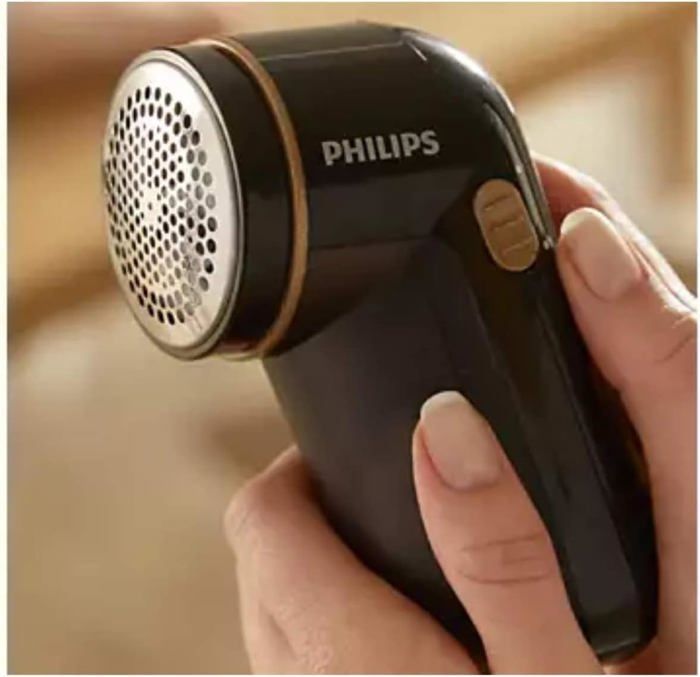 Rasoir Anti-Bouloche - PHILIPS - GC026/80 - Noir et Or - Élimine peluches et bouloches - Mixte