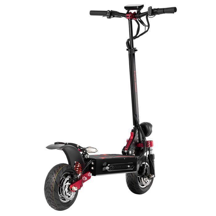 Patinete eléctrico BOYUEDA Q7 Pro Max - 2 motores de 1600 W - Batería de 52 V y 28 Ah - Neumáticos de 10 pulgadas - Autonomía de 110 km - Pantalla LCD