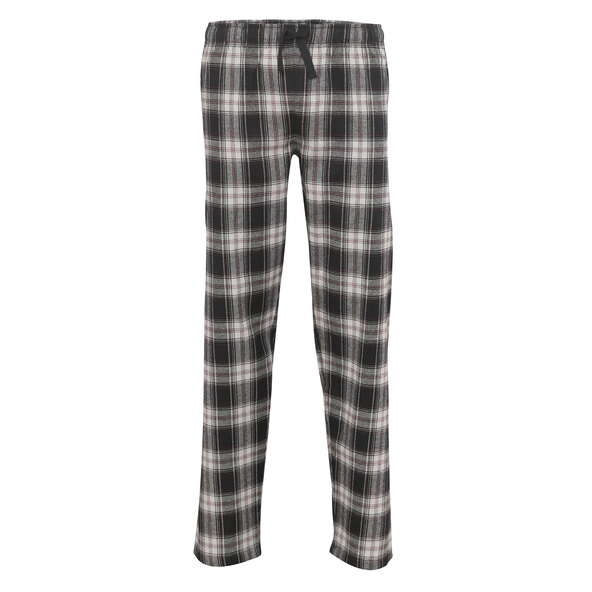 Herren Flanell Pyjama, schwarz