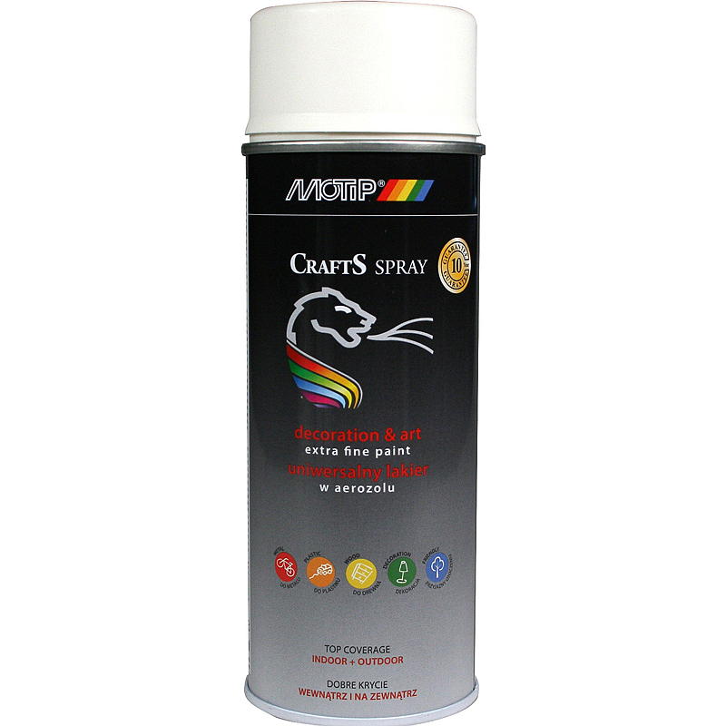 Hobby spuitverf 400 ml wit RAL9010 mat
