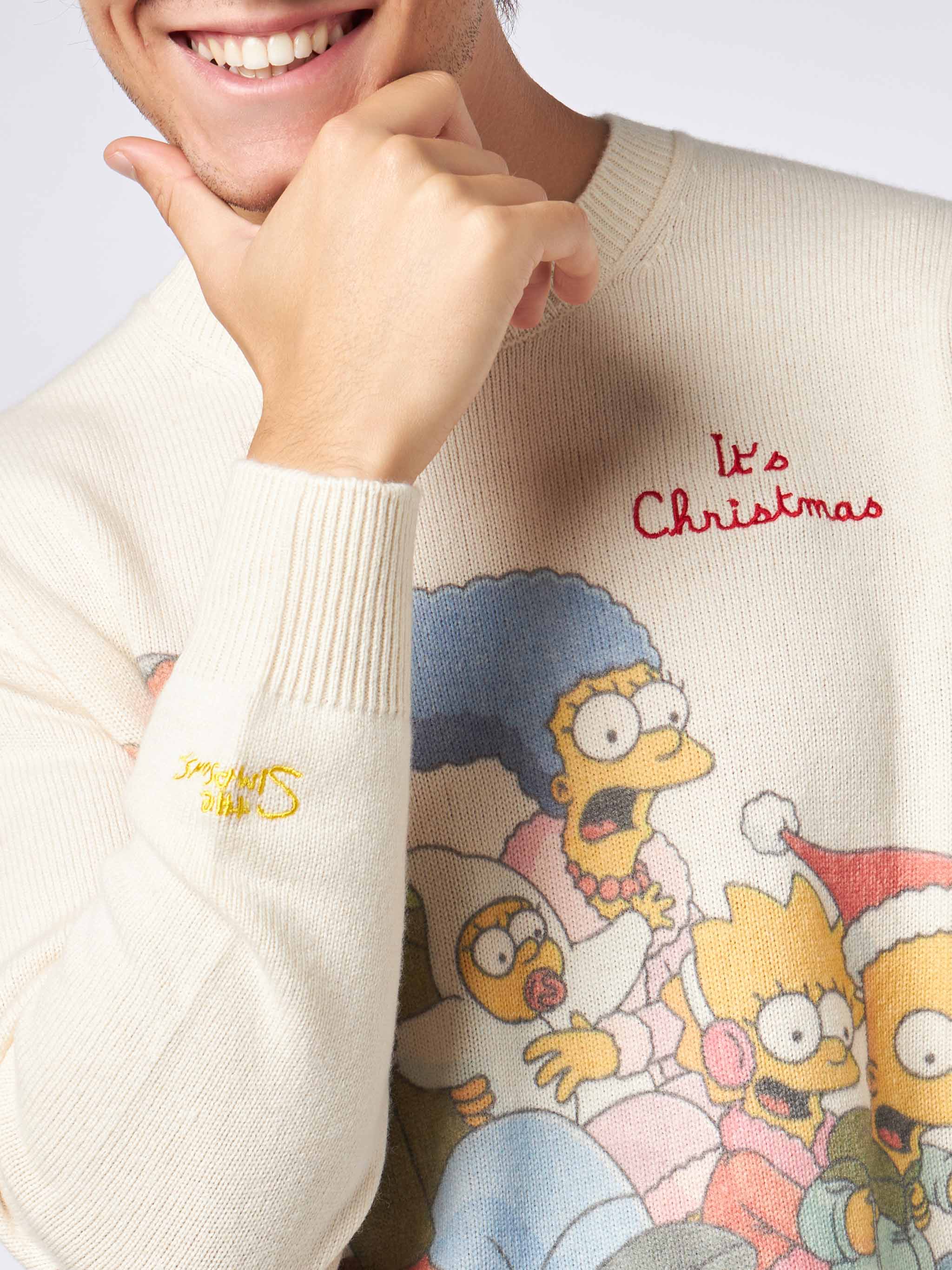Maglione da uomo con stampa jacquard famiglia Simpson | EDIZIONE SPECI