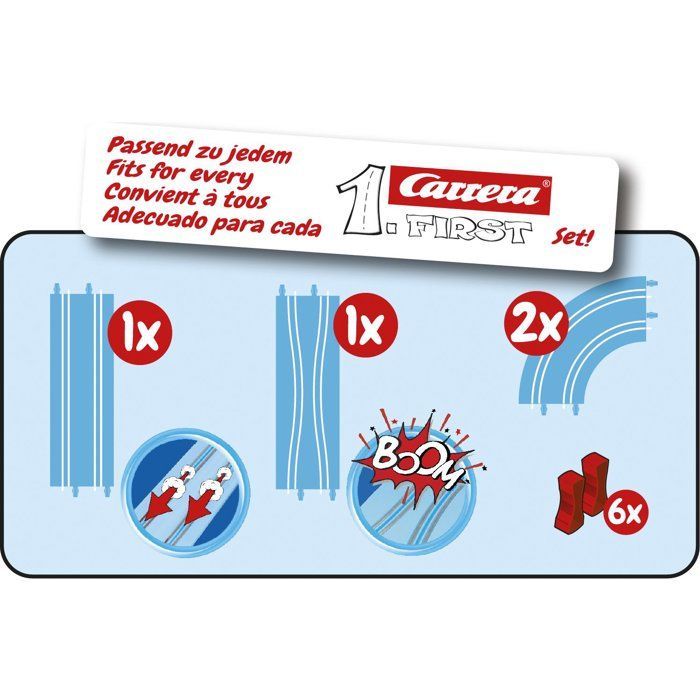 Acessórios para Pista - CARRERA First - Pacote de Extensão Individual - Idade recomendada: 3+