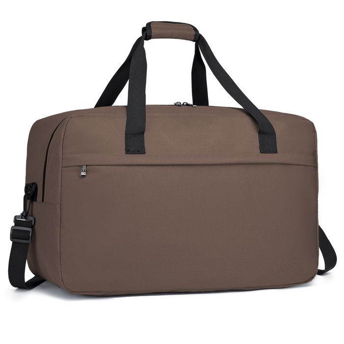 Mala de viagem - KONO - 55x35x25cm - 48L - Dobrável - Marrom - Bagagem de cabine