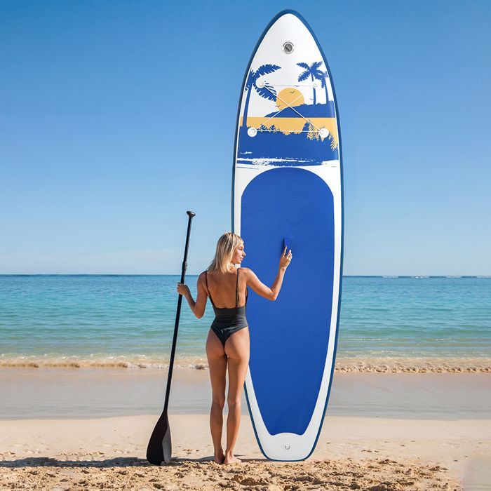FunWater Inflatable Stand Up Paddle Board Paddleboard Surfboard SUP Board 335*83*15CM Non-slip Paddle Board