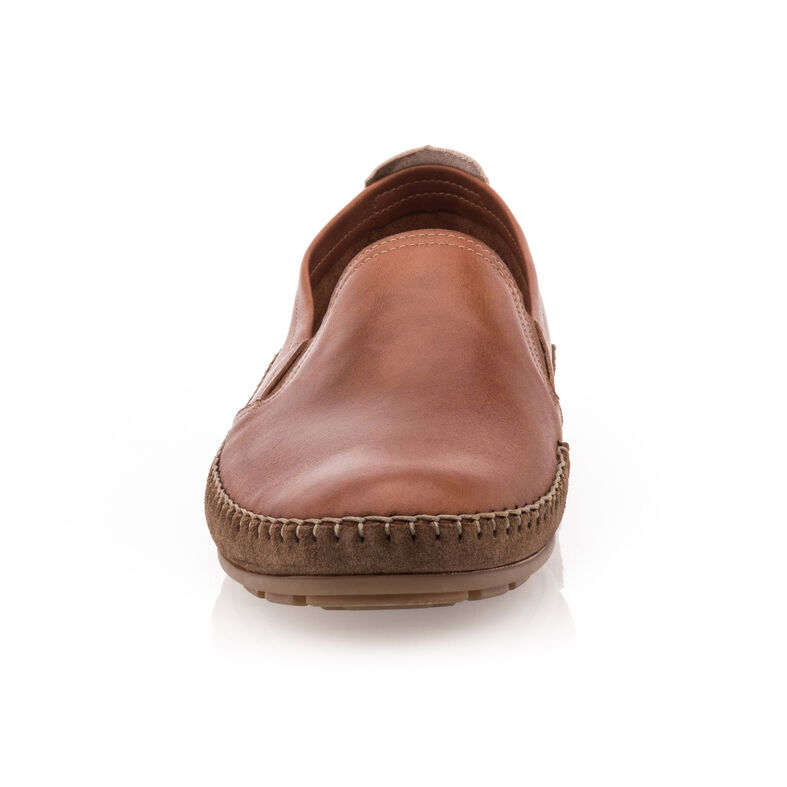 Mocasines/zapatos náuticos marrones para hombre
