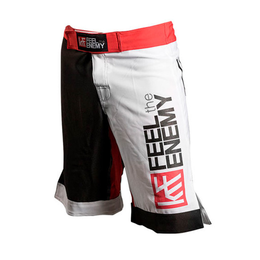 Box Krf Mma Short Samut Branco/Preto/Vermelho T/m