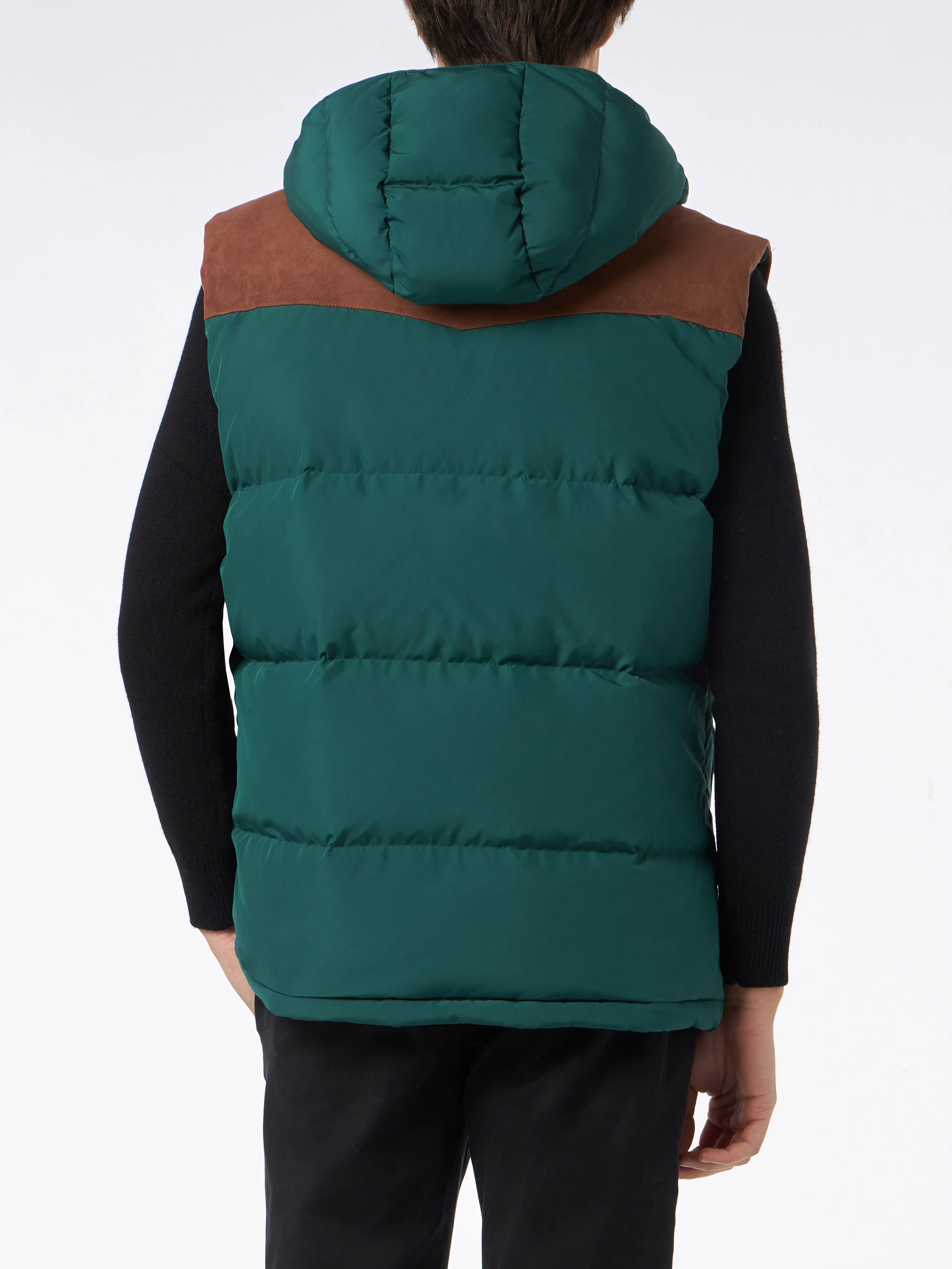 Groen donsvest voor heren