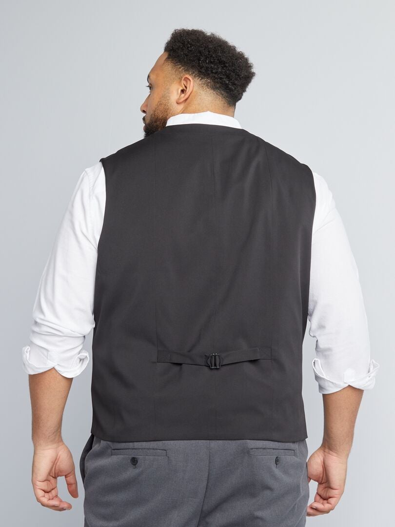 Colete de alfaiataria slim fit - Preto