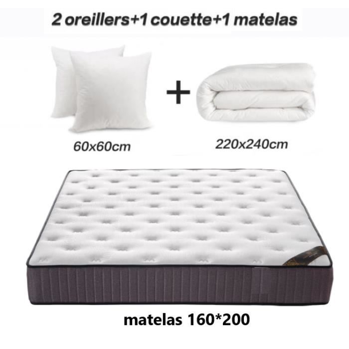 Juego de ropa de cama IZTOSS - 160x200 cm - Espuma viscoelástica - 8 zonas de confort - Hipoalergénico