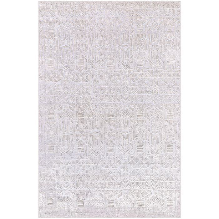 Groot, eigentijds en modern design vloerkleed - Beige (240 x 340 cm) - Aveline Beige