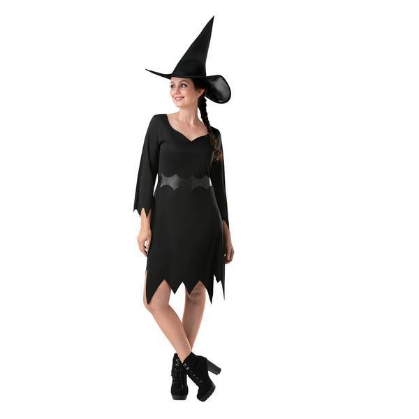 Disfraz de bruja de nailon para mujer de Bristol Novelty (M)