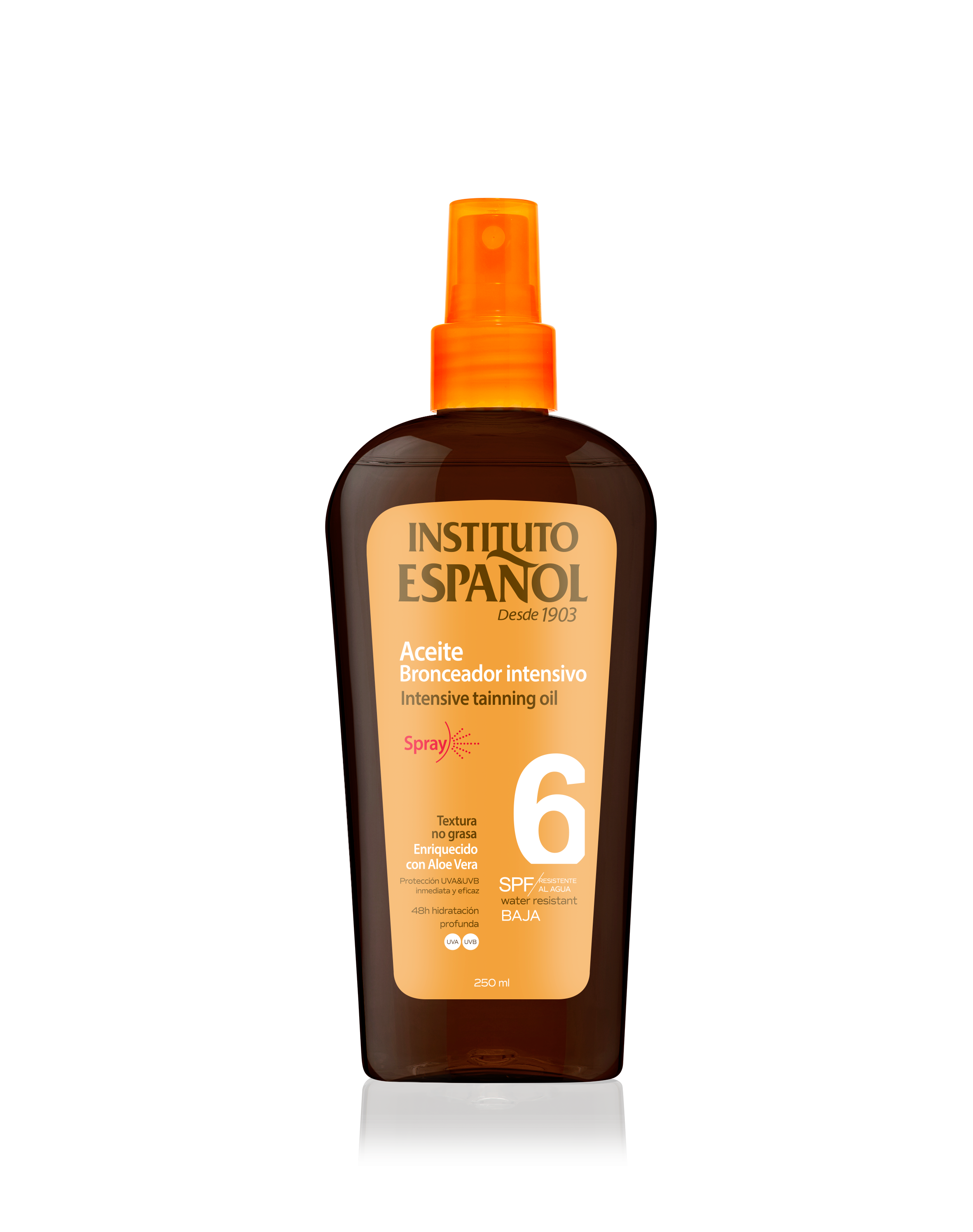 Intensīva iedeguma eļļa SPF6 Sauļotājiem