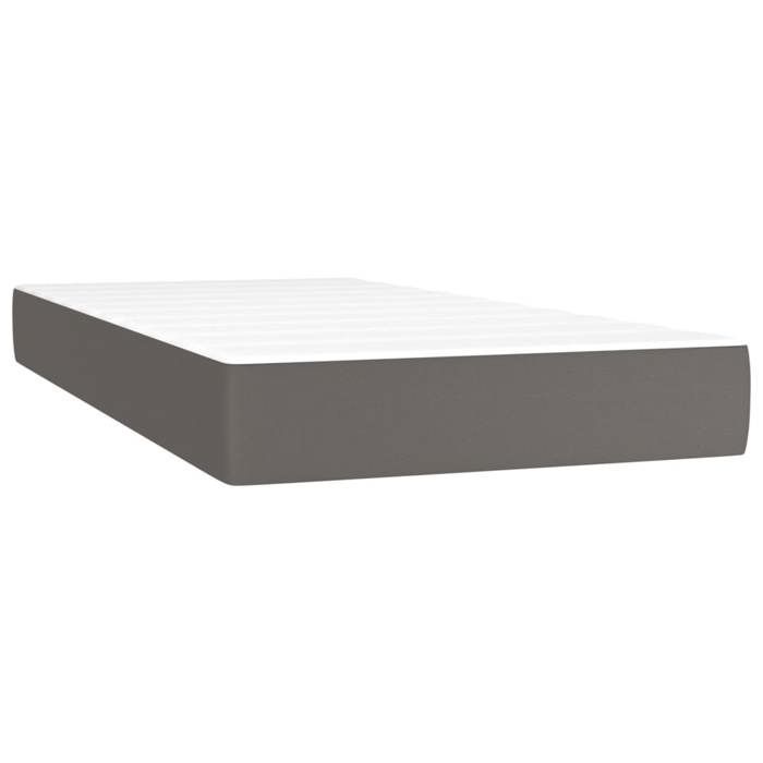 Slatted bed base with mattress - Maison Exclusive - Faux leather - 80x200 cm - Maximum relaxation