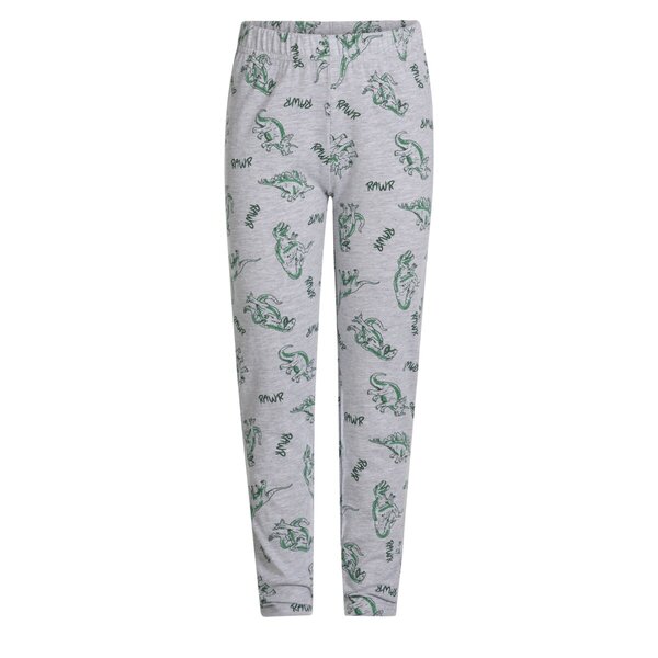 Pijamale pentru copii cu imprimeu cu dinozauri<br>verde, gri, mărimea 122-128