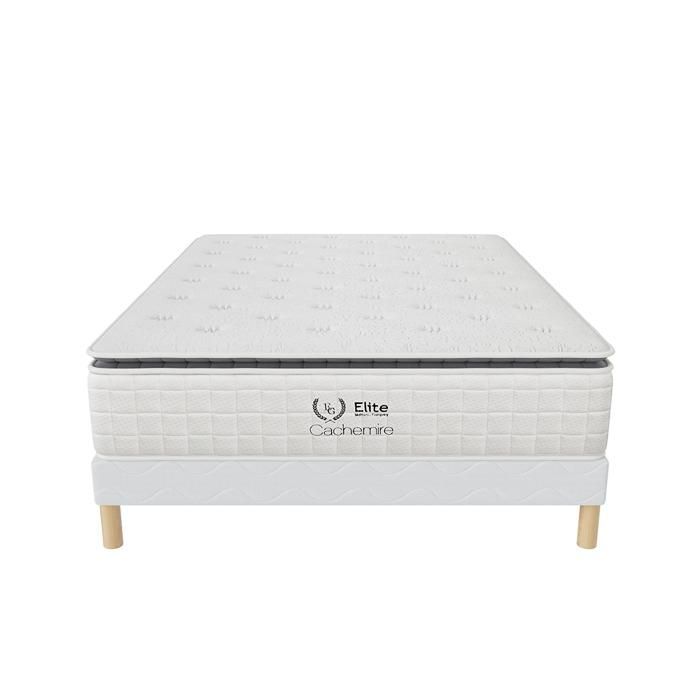 Base de cama y colchón Cashmere, 160 x 200 cm – Altura 28 cm
