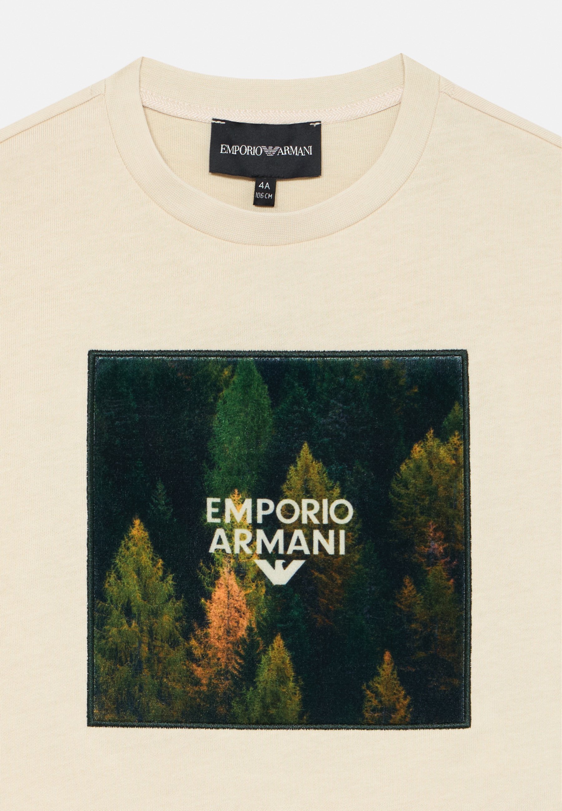 Emporio Armani UNISEX - T-shirt met print - Frans eikenhout