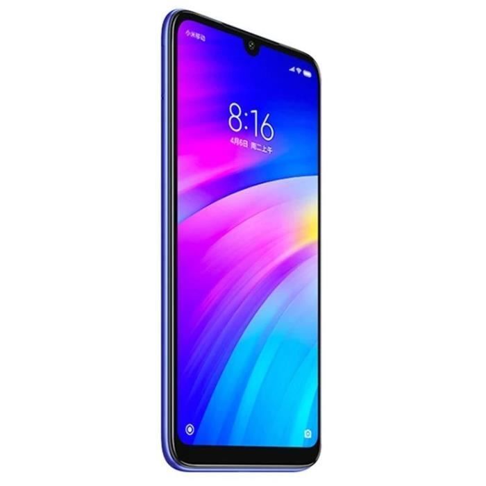 XIAOMI - Redmi 7 - RAM 4 Go - ROM 64 Go - Bleu (2019) - Reconditionné - Excellent état