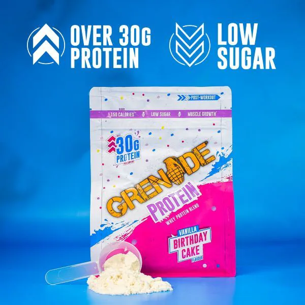 Proteína em Pó Grenade Sabor Bolo de Aniversário 480g | Saúde | Superdrug