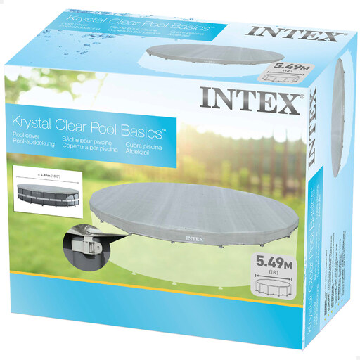 Couverture de piscine Intex Deluxe Ultra Frame de 549 cm avec protection UV