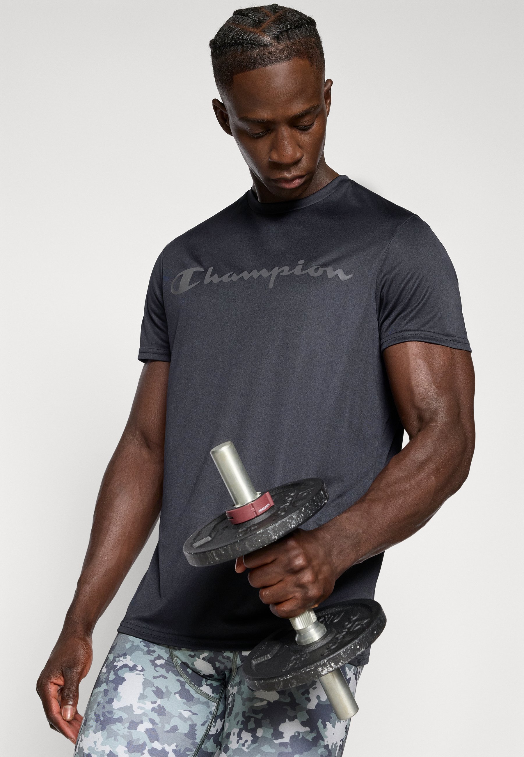 T-shirt Champion Training Tee Combat - Stampa - nera