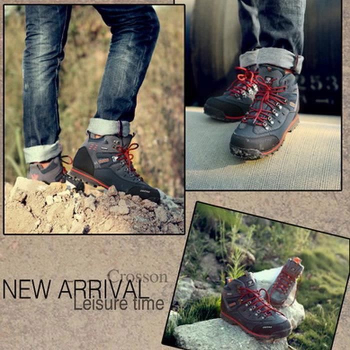 Zapatillas de senderismo para hombre - Suela antideslizante e impermeable - Montaña - Transpirables