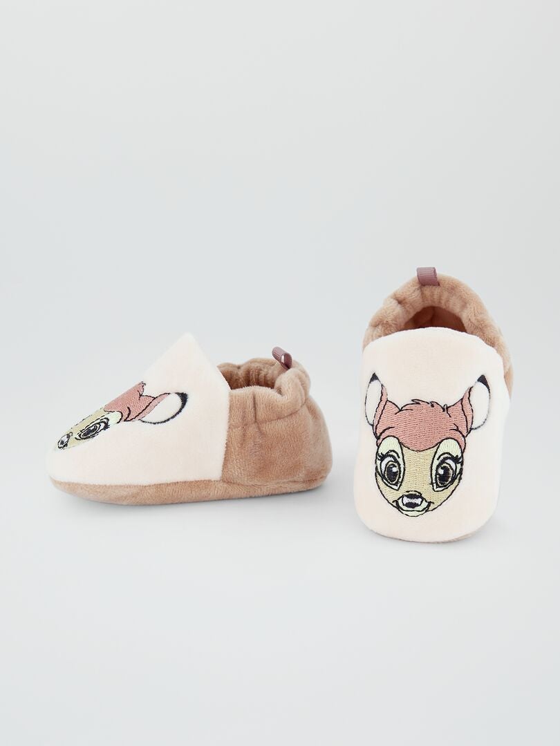 Pantufas fechadas 'Disney' - BEGE